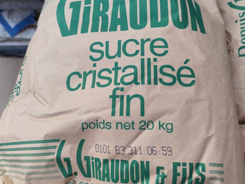 Sacs de 20 kg de sucres cristal