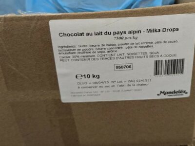 Chocolat Milka en pépites 10kg