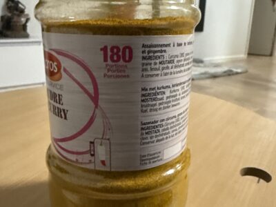 Poudre de curry Ducros (Foodservice) Grand format – Idéal pour la cuisine en quantité ou usage professi