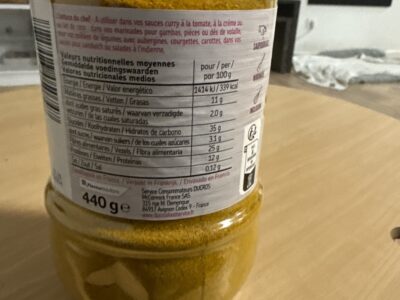 Poudre de curry Ducros (Foodservice) Grand format – Idéal pour la cuisine en quantité ou usage professi