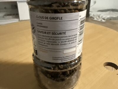 Clous de girofle entiers (Marque Ducros – Grand format)